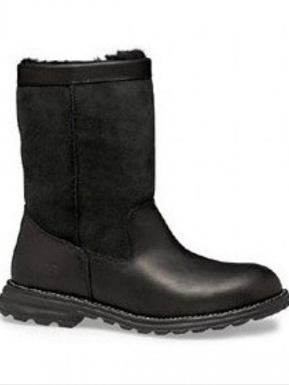Ugg Australia Black Brooks Shearling Leather Boots Women's Size 7
